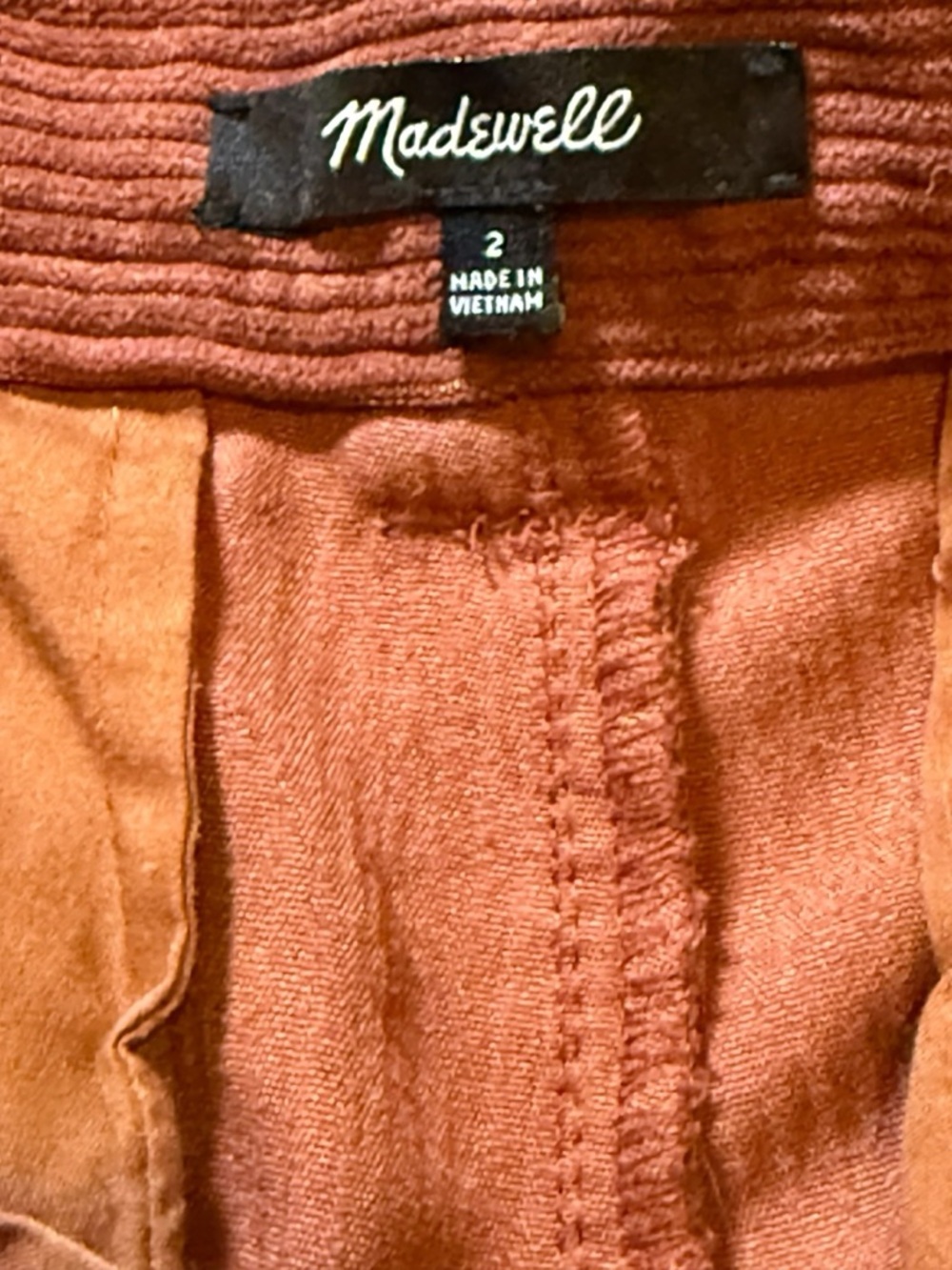 Madewell Corduroy High-Rise Tapered Pants Women’s Size 2 - Picture 7 of 8